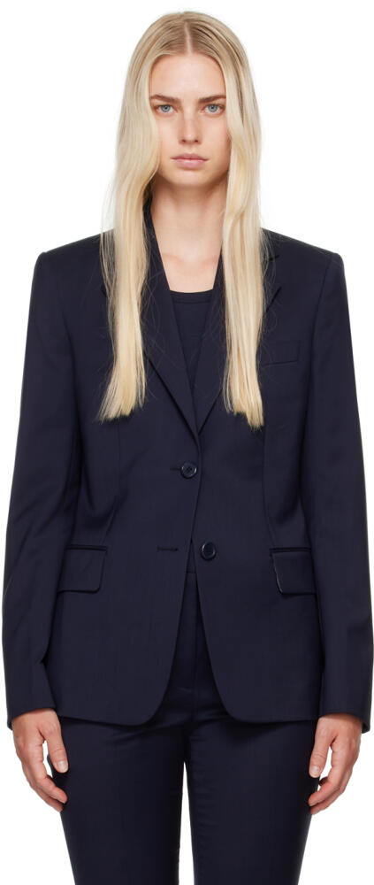 Helmut Lang Navy Classic Blazer Cover