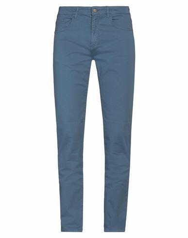 Liu •jo Man Man Pants Slate blue Cotton, Elastane Cover