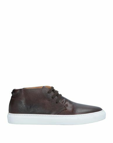 Preventi Man Sneakers Dark brown Calfskin Cover