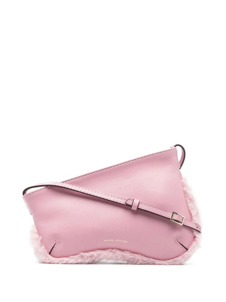 Manu Atelier Curve zipped shoulder bag - Pink Cover