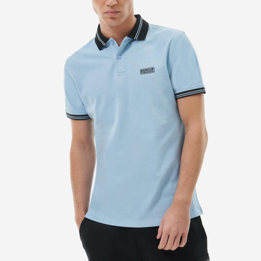 Barbour International Tracker Cotton-Piqué Polo Shirt Cover