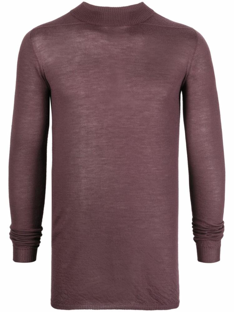 Rick Owens semi-sheer fine-knit cashmere jumper - Purple Cover