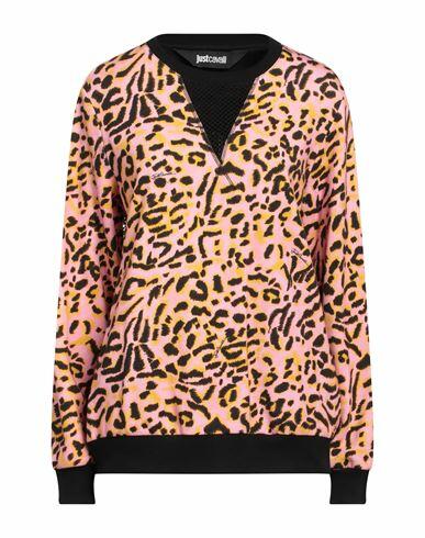 Just Cavalli Woman Sweatshirt Pink Cotton, Polyester, Elastane Cover