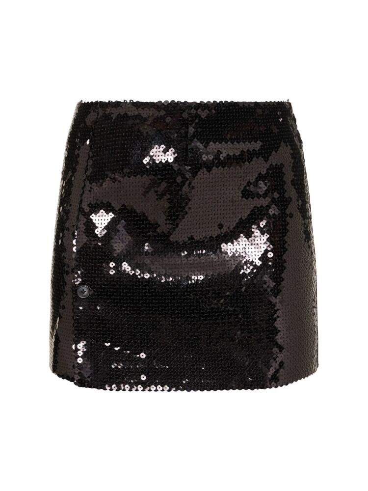 16ARLINGTON Quattro Sequined Mini Skirt Cover