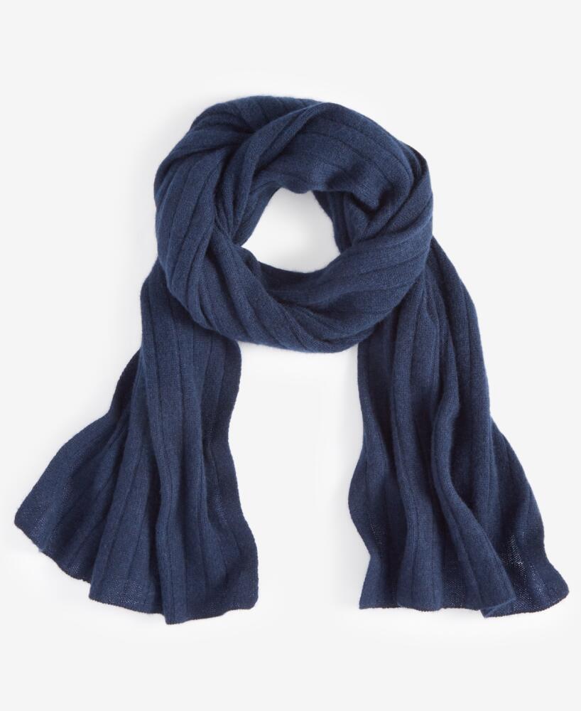 Charter Club Ribbed 100% Cashmere Scarf, Created for Macy's - Navy Cover