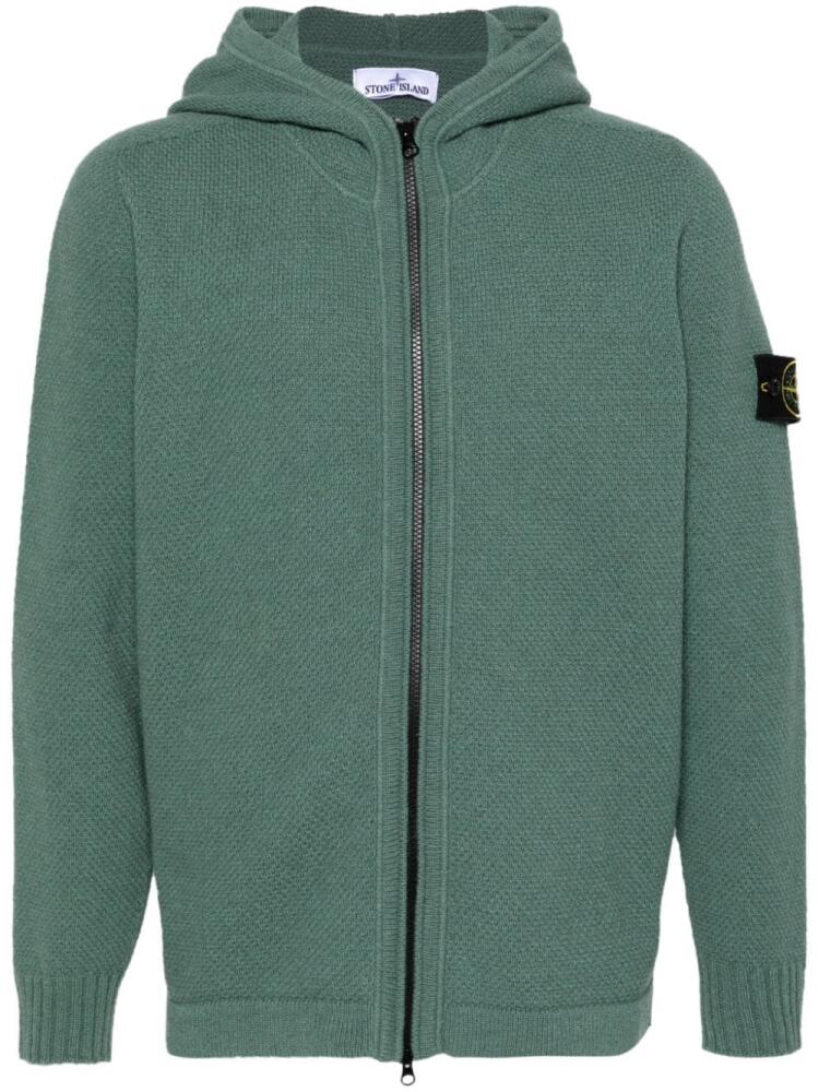 Stone Island Compass-badge cardigan - Green Cover