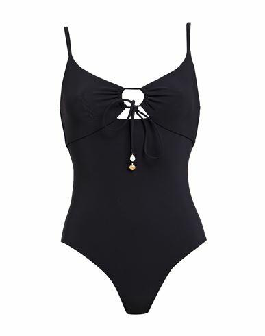 Tory Burch Woman One-piece swimsuit Black Nylon, Lycra Cover