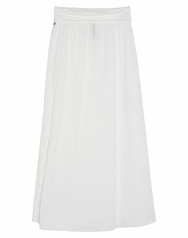 Manila Grace Woman Maxi skirt White Cotton, Elastane Cover