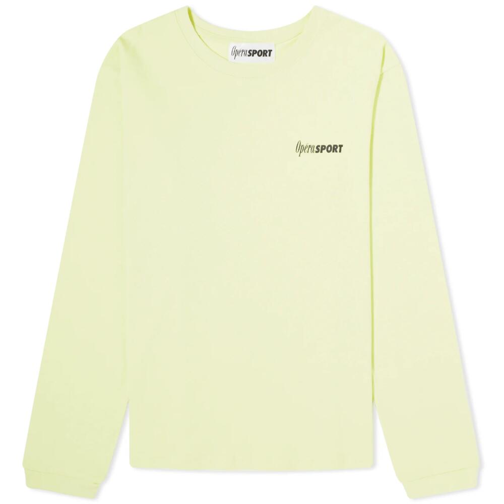 OperaSPORT Women's Clivette Logo Long Sleeve T-shirt in Yellow Cover