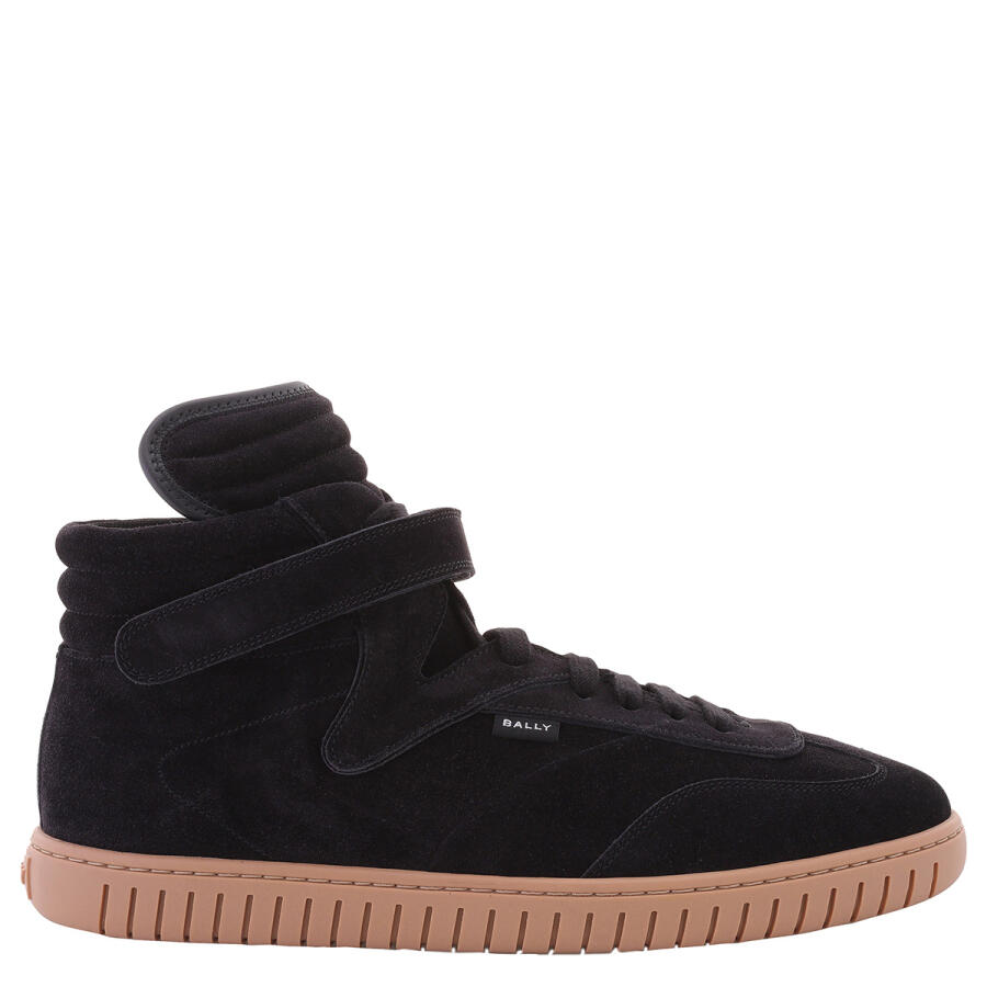 Bally Black Parrel-Mid Suede High-Top Sneakers Cover