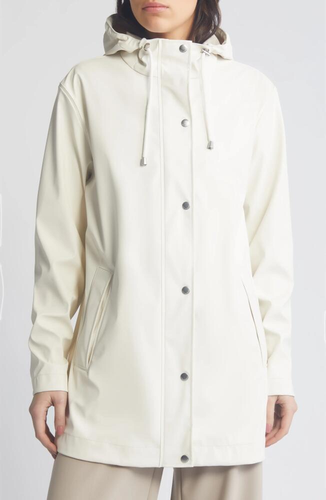 Ilse Jacobsen Hooded Waterproof Rain Jacket in Milk Creme Cover