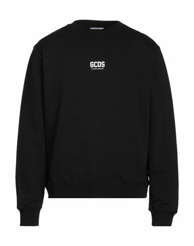 Gcds Man Sweatshirt Black Cotton Cover