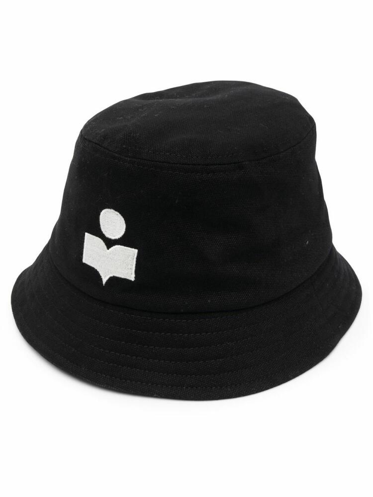 ISABEL MARANT embroidered logo bucket hat - Black Cover