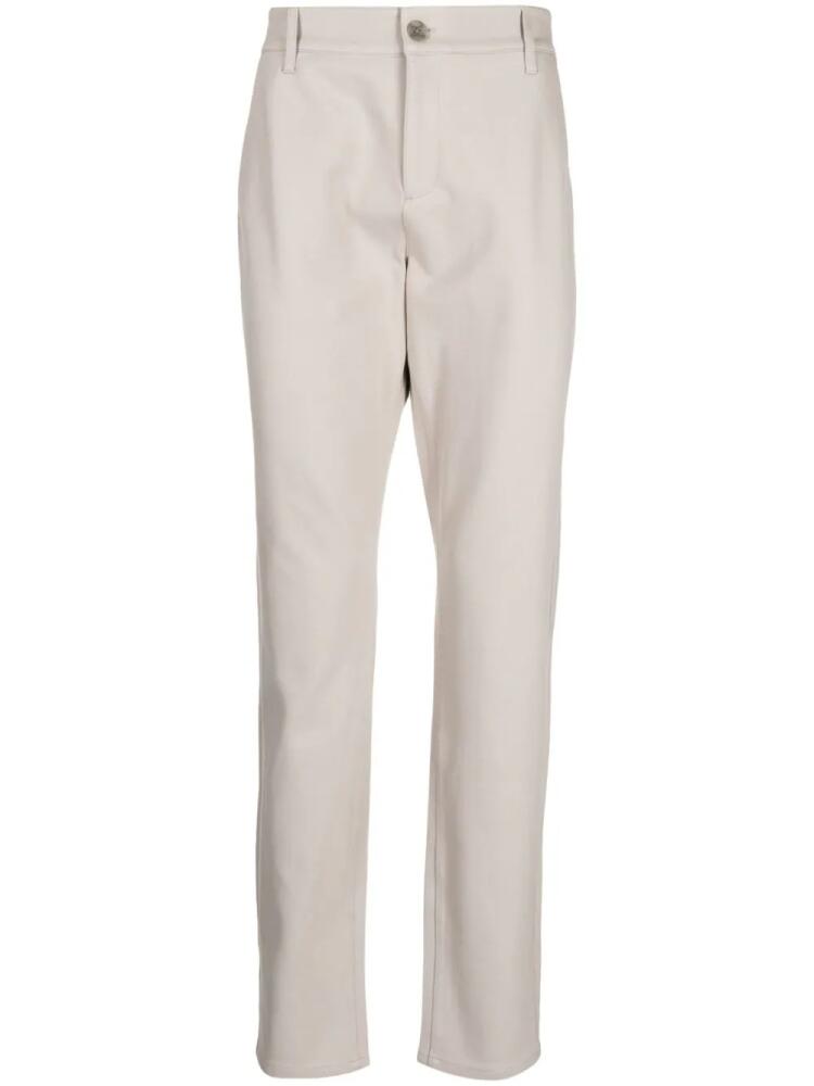 PAIGE Stafford straight-leg tailored trousers - Brown Cover