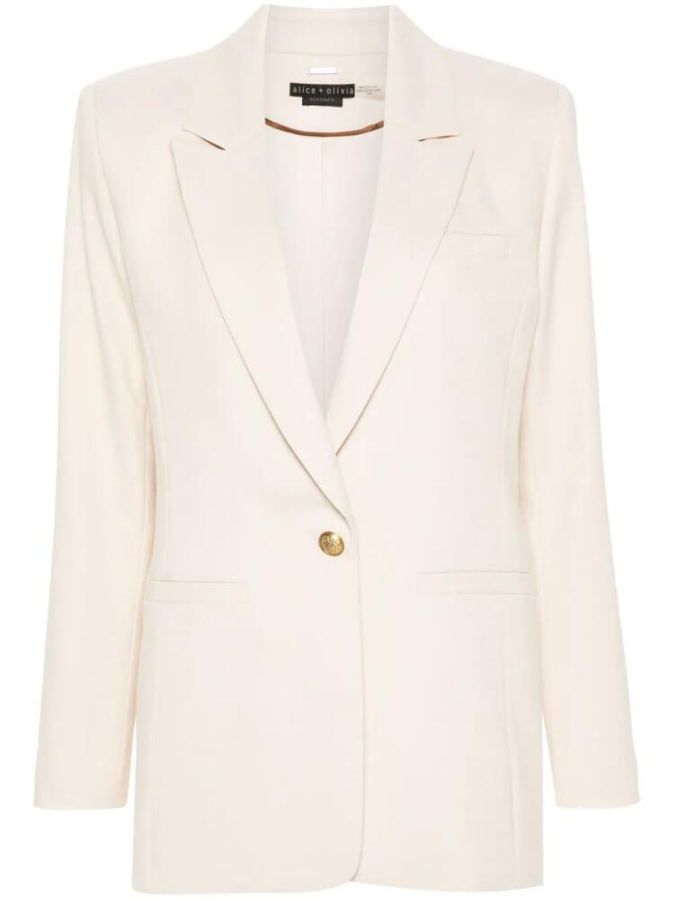 alice + olivia single-breasted blazer - Neutrals Cover