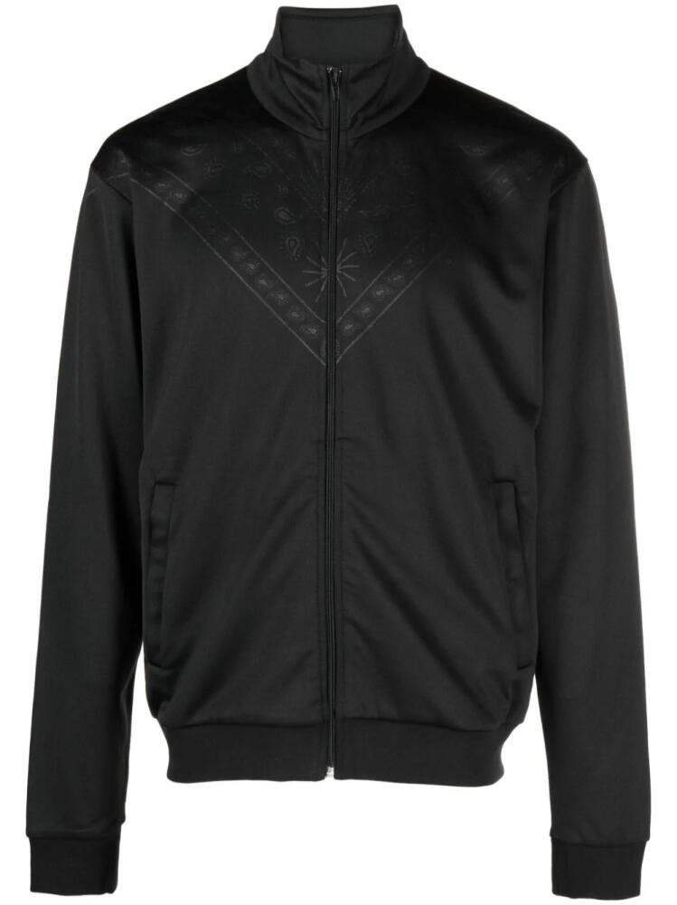 Marcelo Burlon County of Milan bandana-print track jacket - Black Cover