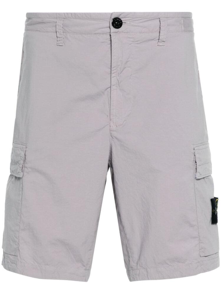 Stone Island Compass-badge cargo shorts - Grey Cover