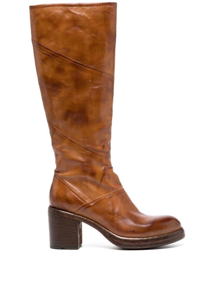 Madison.Maison knee-length mid-heel boots - Brown Cover