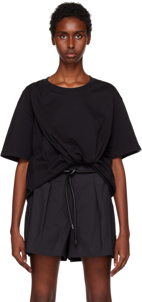 3.1 Phillip Lim Black Draped T-Shirt Cover