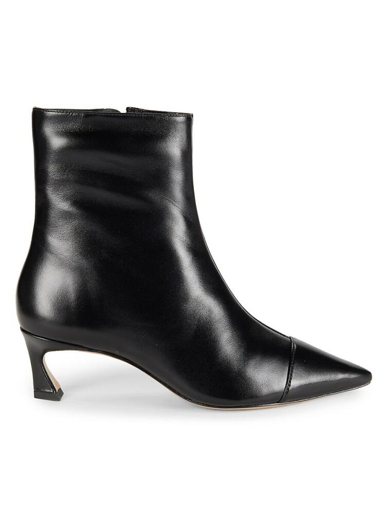 Alexandre Birman Women's Myra Kitten Heel Leather Ankle Boots - Black Cover