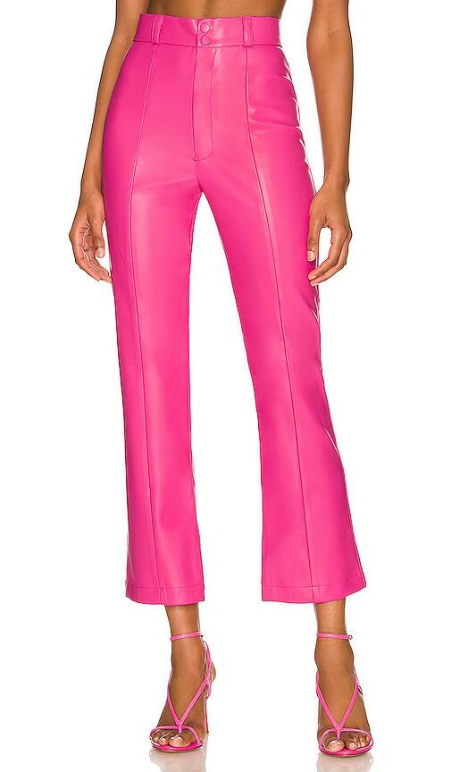 Bardot Polly Faux Leather Pant in Fuchsia Cover