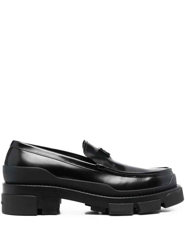 Givenchy embossed-logo loafers - Black Cover