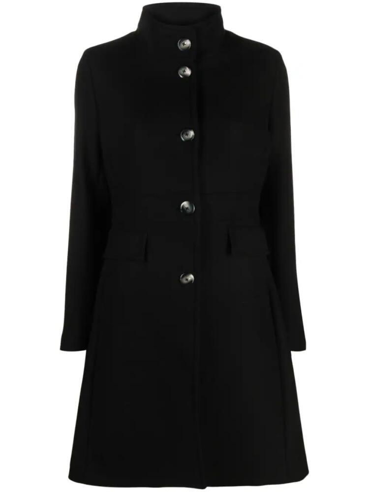 Herno single-breasted wool coat - Black Cover