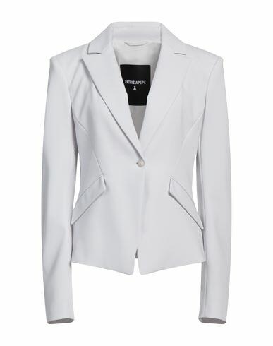 Patrizia Pepe Woman Blazer Light grey Polyester, Elastane Cover