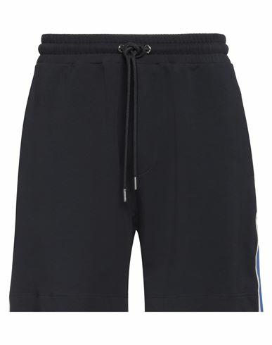 Moncler Man Shorts & Bermuda Shorts Midnight blue Cotton Cover