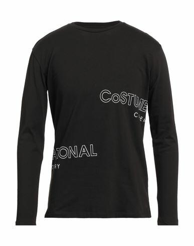 Costume National Man T-shirt Black Cotton Cover