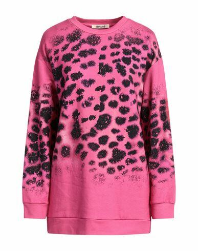 Roberto Cavalli Woman Sweatshirt Fuchsia Cotton Cover