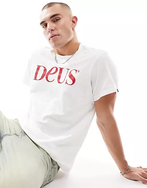 Deus Ex Machina rico t-shirt in white Cover