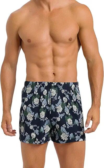 Hanro Fancy Jersey Knit Boxers (Fine Lined Print) Men's Underwear Cover