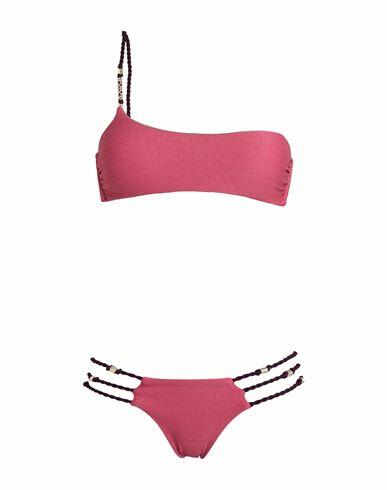 Miss Bikini Luxe Woman Bikini Magenta Polyamide, Elastane, Metallic fiber Cover