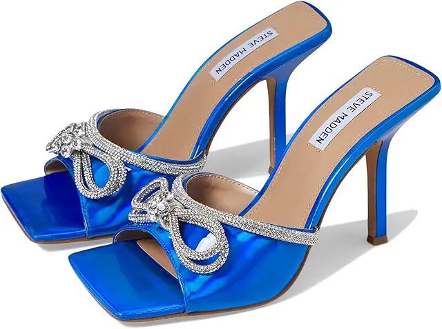 Steve Madden Embellish Heeled Sandal (Blue) Women's Shoes Cover