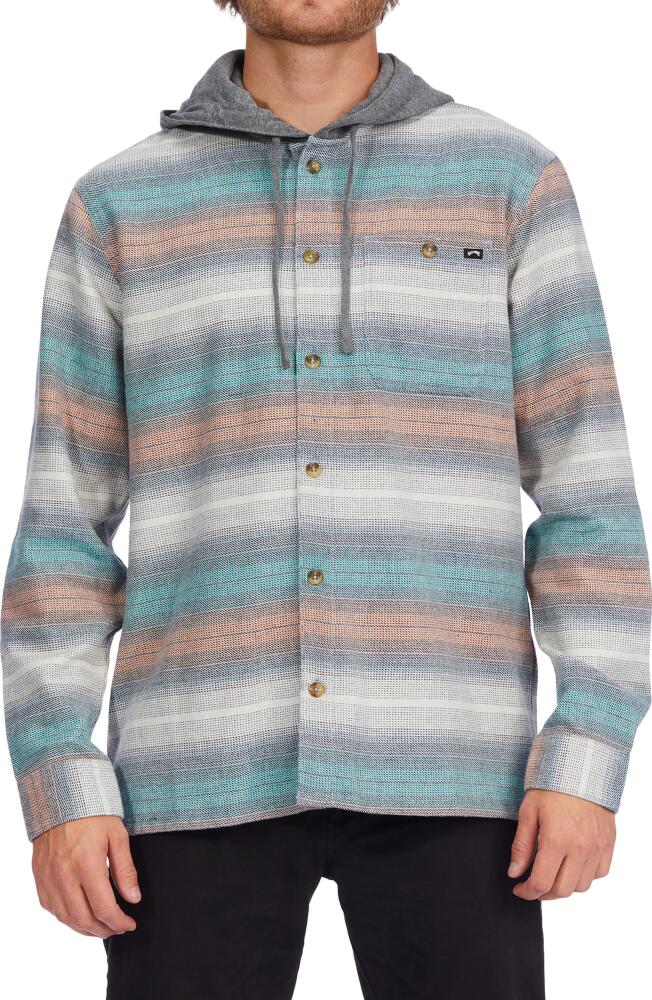 Billabong Baja Hooded Button-Up Shirt in Chino Cover