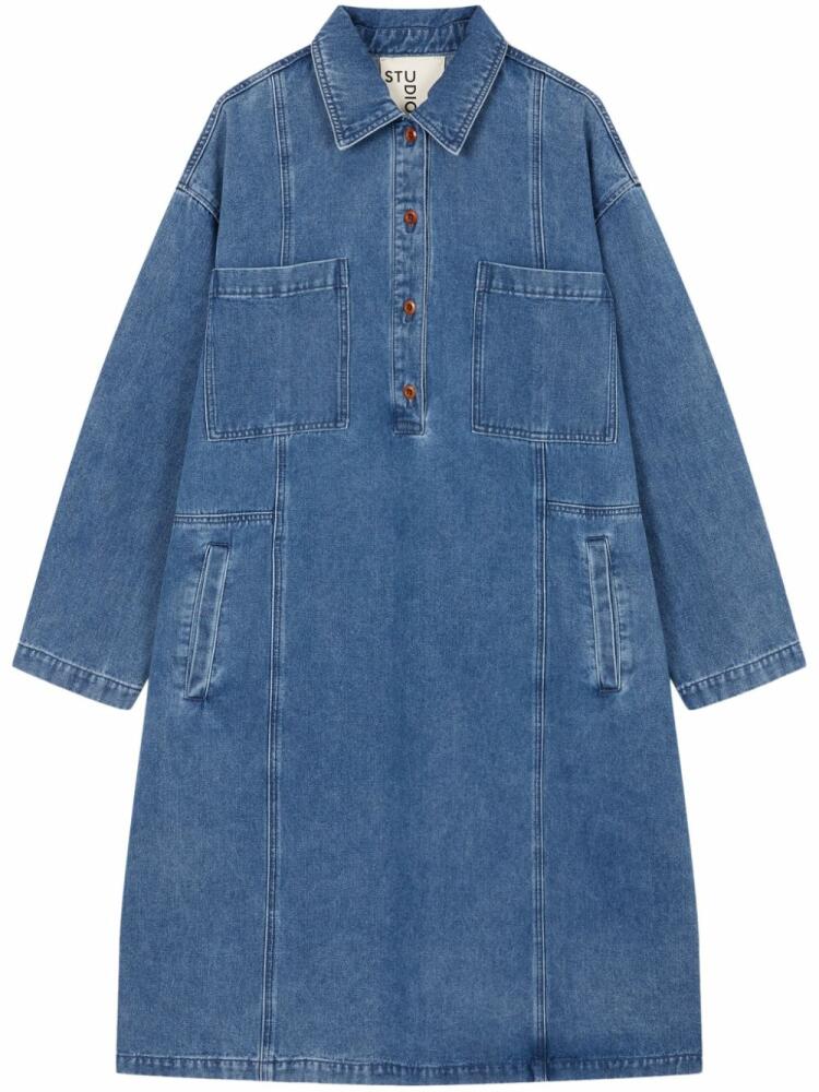 STUDIO TOMBOY pocket denim dress - Blue Cover