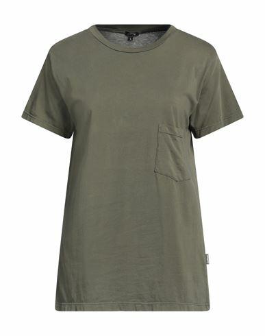 Aspesi Woman T-shirt Military green Cotton Cover