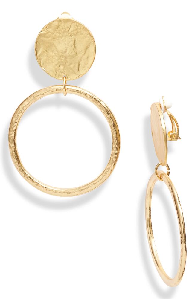 Karine Sultan Statement Clip Earrings in Gold Cover