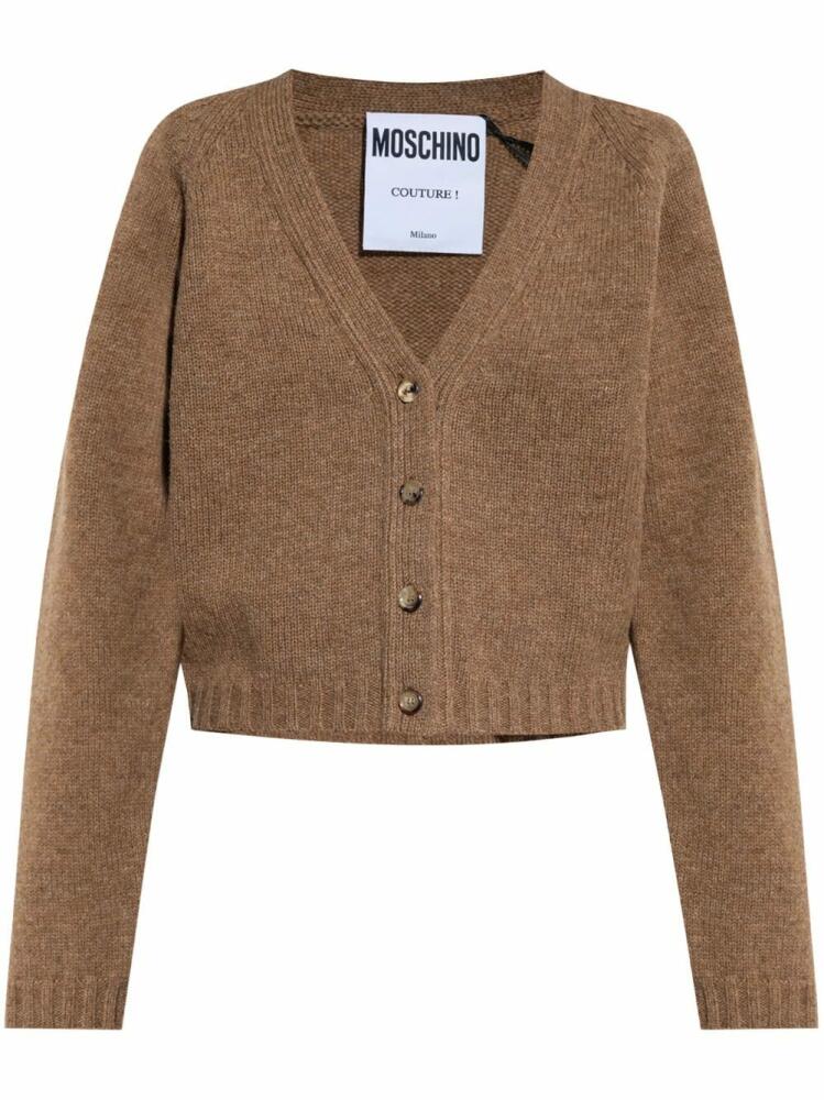 Moschino 100% Shrunk cardigan - Brown Cover