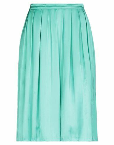 Plan C Woman Midi skirt Emerald green Viscose Cover