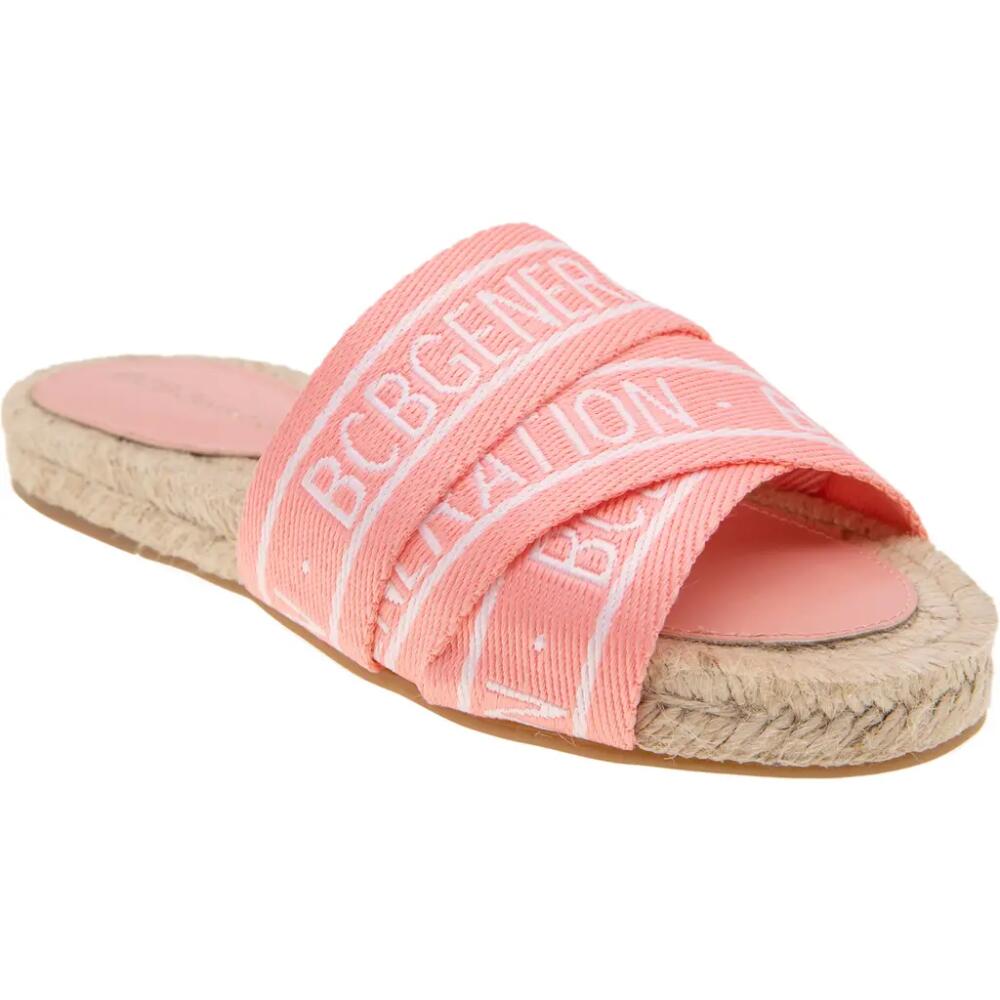 bcbg Maya Slide Sandal in Chintz Rose/White Fabric Cover