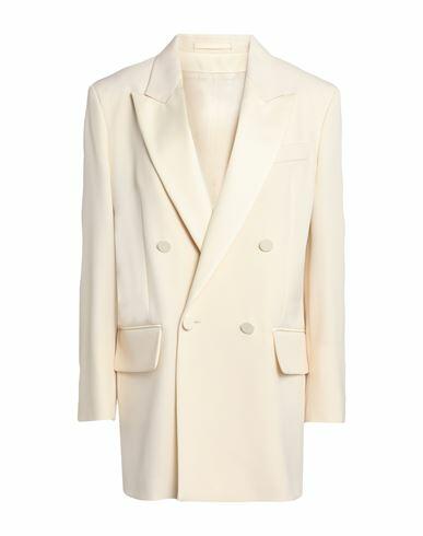 Max Mara Woman Blazer Ivory Virgin Wool, Elastane, Polyester Cover