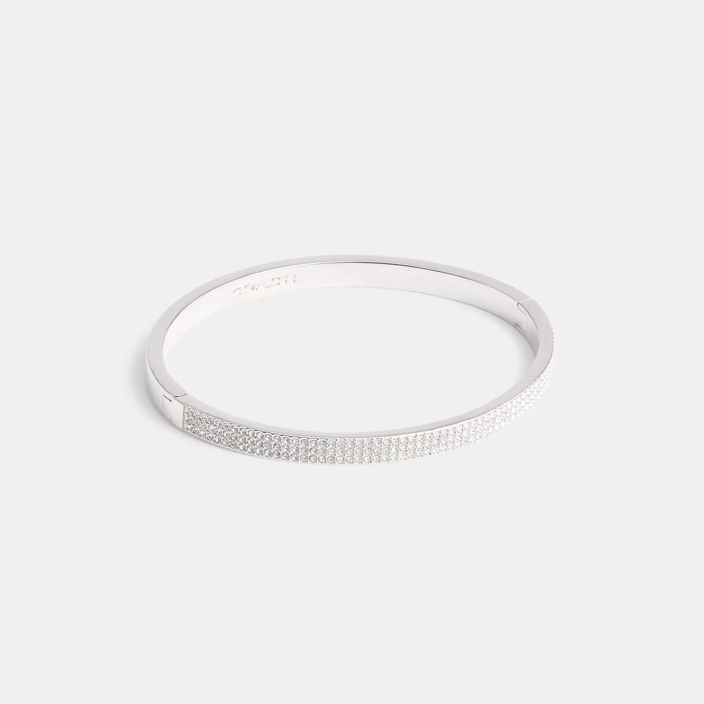 Coach Pavé Hinged Bangle Cover