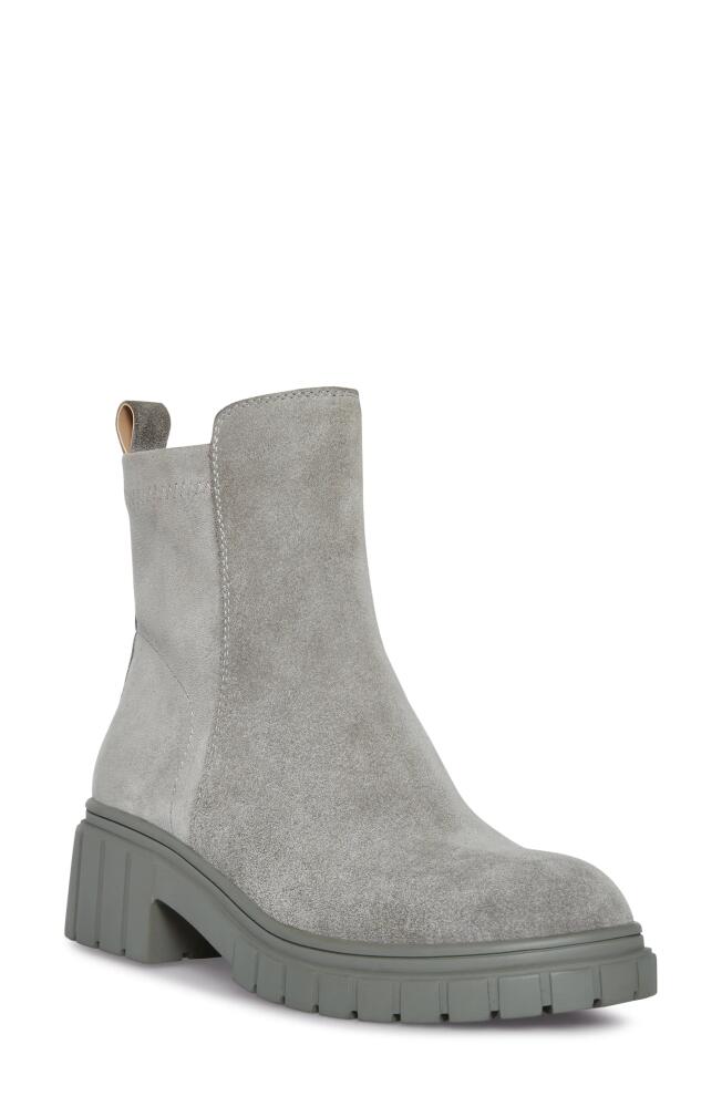 Blondo Prestly Waterproof Leather Bootie in Fallen Rock Suede Cover