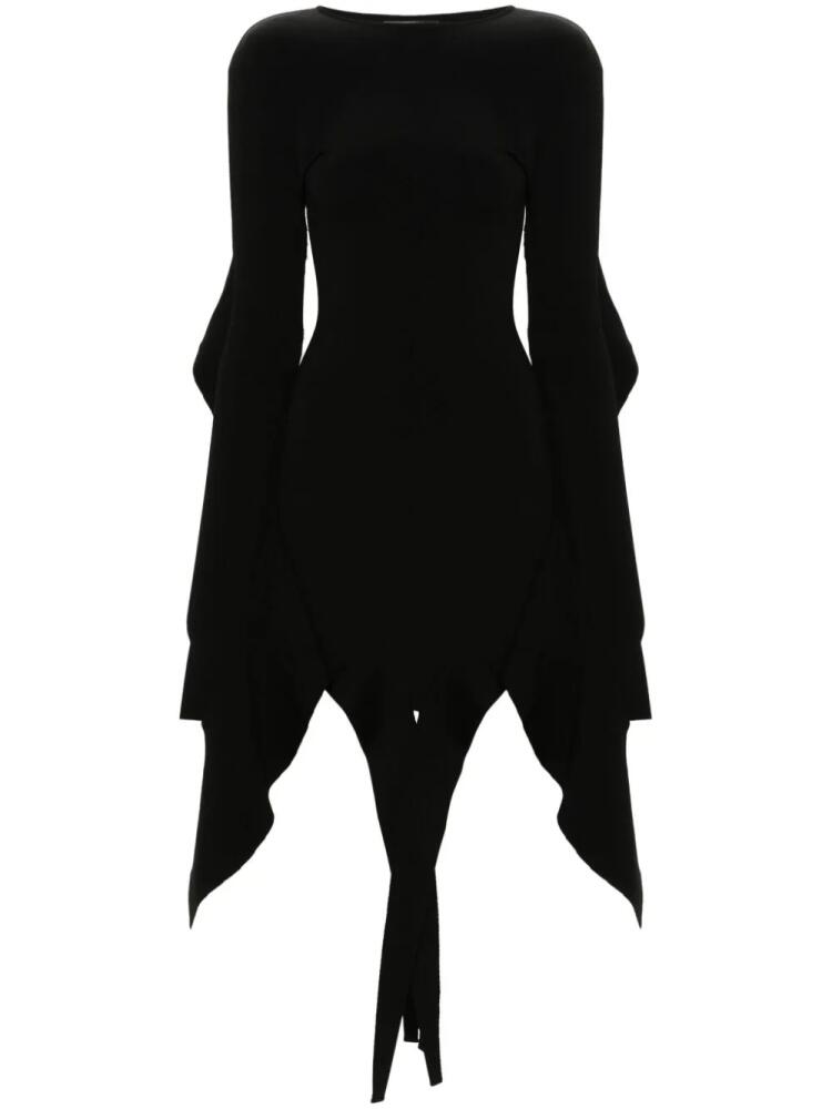 Mugler asymmetric mini dress - Black Cover