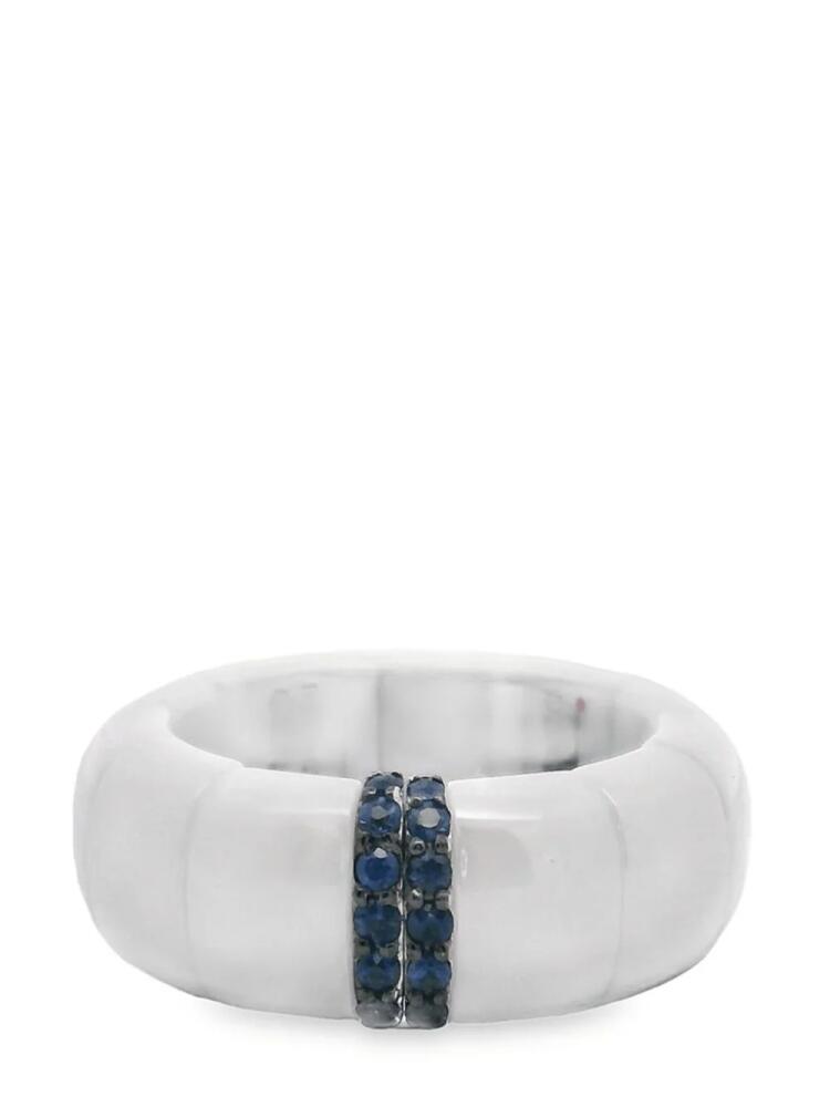 Roberto Demeglio ceramic sapphire ring - White Cover