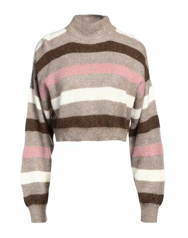 Brunello Cucinelli Woman Turtleneck Beige Mohair wool, Viscose, Polyamide, Wool, Polyester Cover