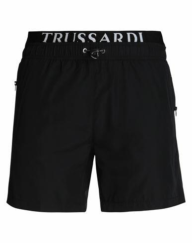 Trussardi Man Swim trunks Black Polyester Cover