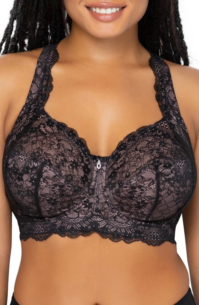 Curvy Couture Luxe Lace Wireless Bralette in Black Hue Cover